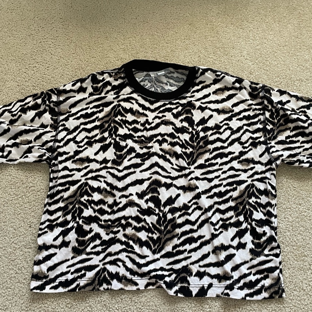 Top Shop Cropped Boxy T-shirt